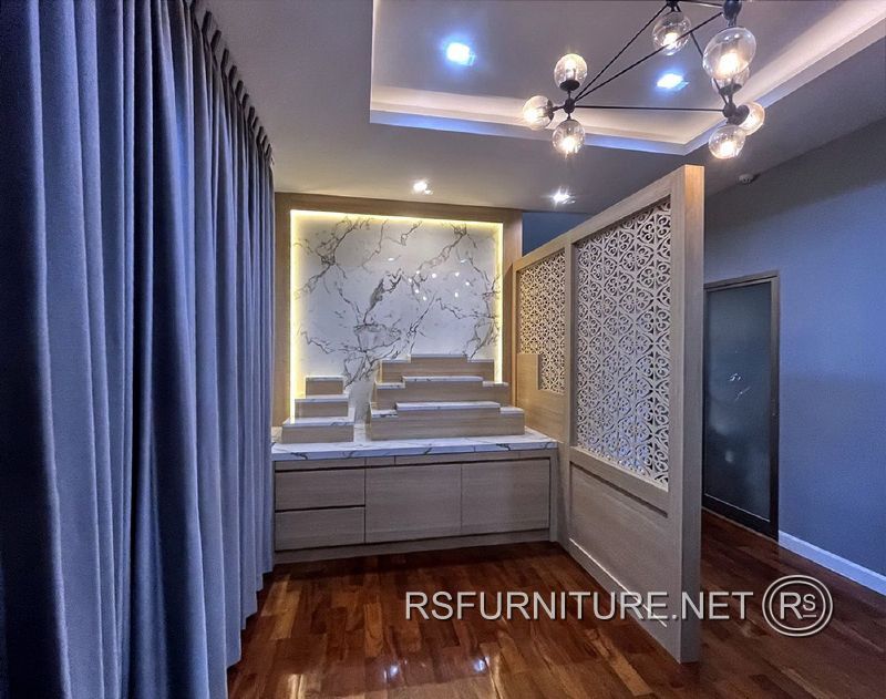 บ้านเดี่ยว พฤกษ์ลดา2 ตกแต่งภายใน บิ้วท์อิน ห้องพระ 7