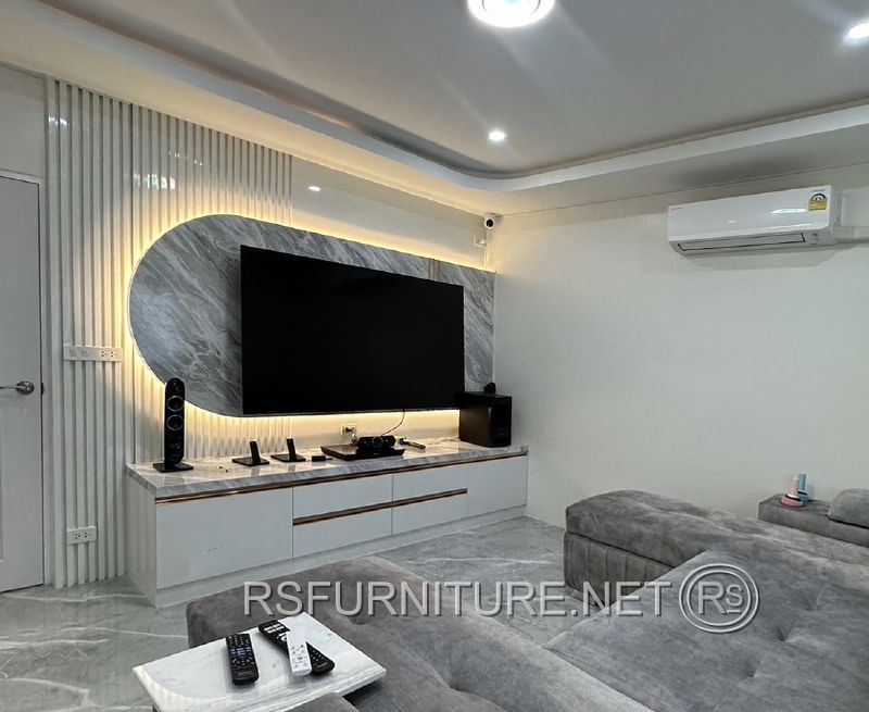 บ้านเดี่ยว พฤกษ์ลดา2 ตกแต่งภายใน บิ้วท์อิน ห้องคาราโอเกะ ห้องนั่งเล่น 8