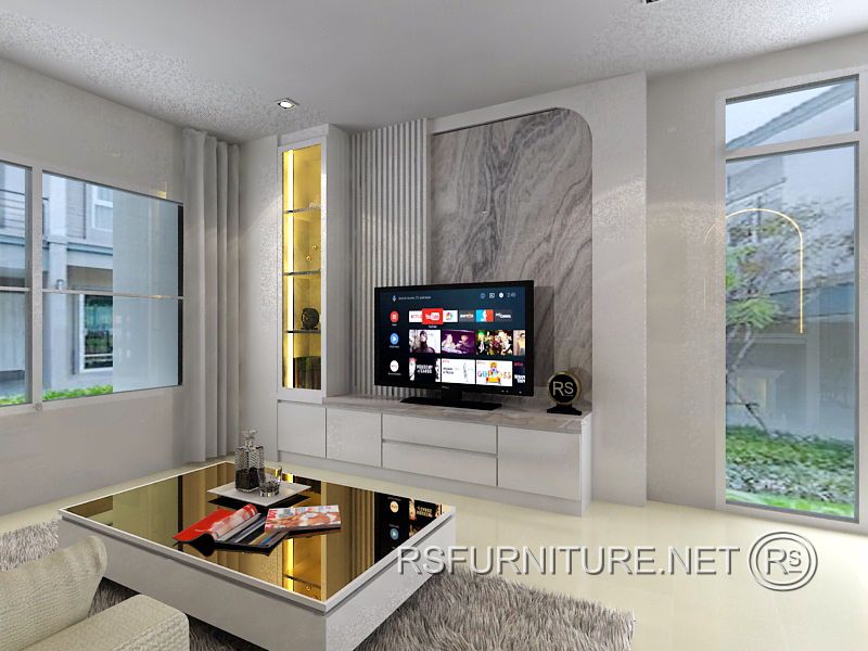 บ้านเดี่ยว นันทวัน ตกแต่งภายใน บิวอิน ตู้ตั้งประธาน(ตู้เจ้าที่) ตู้ทีวี ตู้ครัว เคาน์เตอร์บาร์ 7