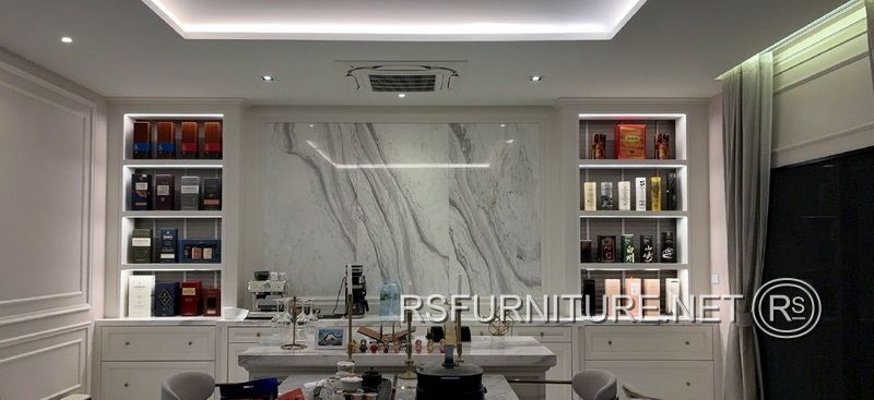 บ้านเดี่ยว นันทวัน ตกแต่งภายใน บิวอิน ตู้โชว์เหล้า ตู้ไวน์ 3