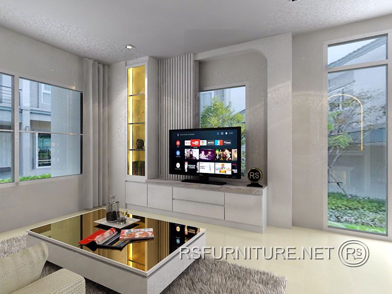 บ้านเดี่ยว นันทวัน ตกแต่งภายใน บิวอิน ตู้ตั้งประธาน(ตู้เจ้าที่) ตู้ทีวี ตู้ครัว เคาน์เตอร์บาร์ 8