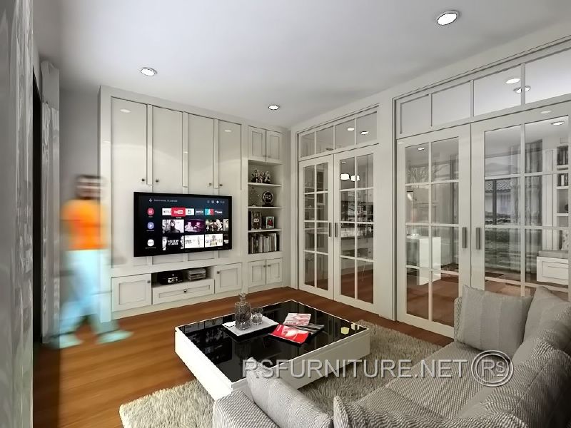 บ้านเดี่ยว เอสต้า ซีรีนิตี้ ตกแต่งภายใน บิวท์อิน ห้องนอน ห้องรับแขก ห้องทำงาน ห้องดูหนัง 3