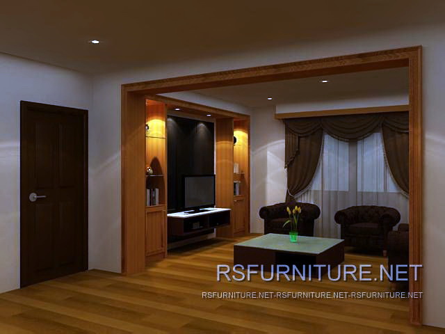 สุขุมวิท50 บิวท์อิน ตู้ทีวี ห้องนอน ตู้โชว์ ห้องนั่งเล่น 2