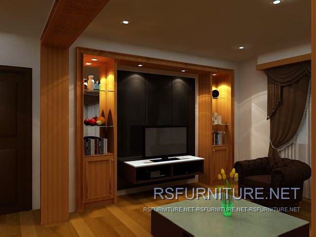 สุขุมวิท50 บิวท์อิน ตู้ทีวี ห้องนอน ตู้โชว์ ห้องนั่งเล่น 5