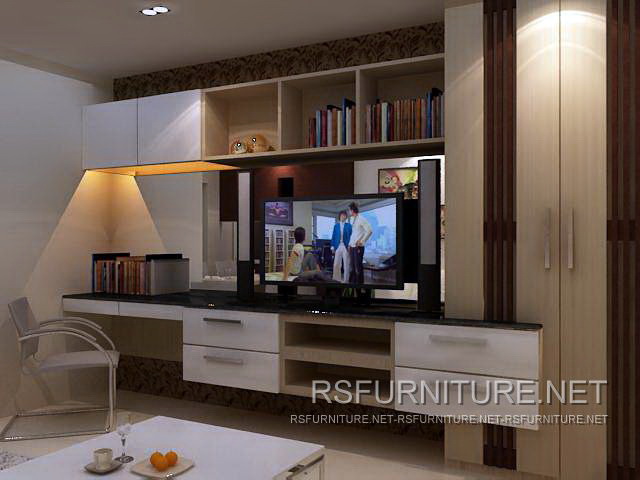 สิรสาทาวน์โฮม บิ้วอิน ห้องนั่งเล่น ตู้โชว์ ตู้ทีวี 3