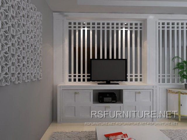 คิวเฮ้าส์ บิลท์อิน ตู้ทีวี ห้องนอน ตู้โชว์ ห้องนั่งเล่น 2